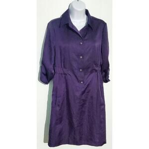 The Limited Vintage Womens Purple Utility Dress Size Medium Minimalist Office